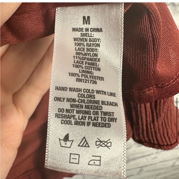 Aeropostale Lace Cottagecore High Neck Ruffle Shift Dress - Picture 8 of 10